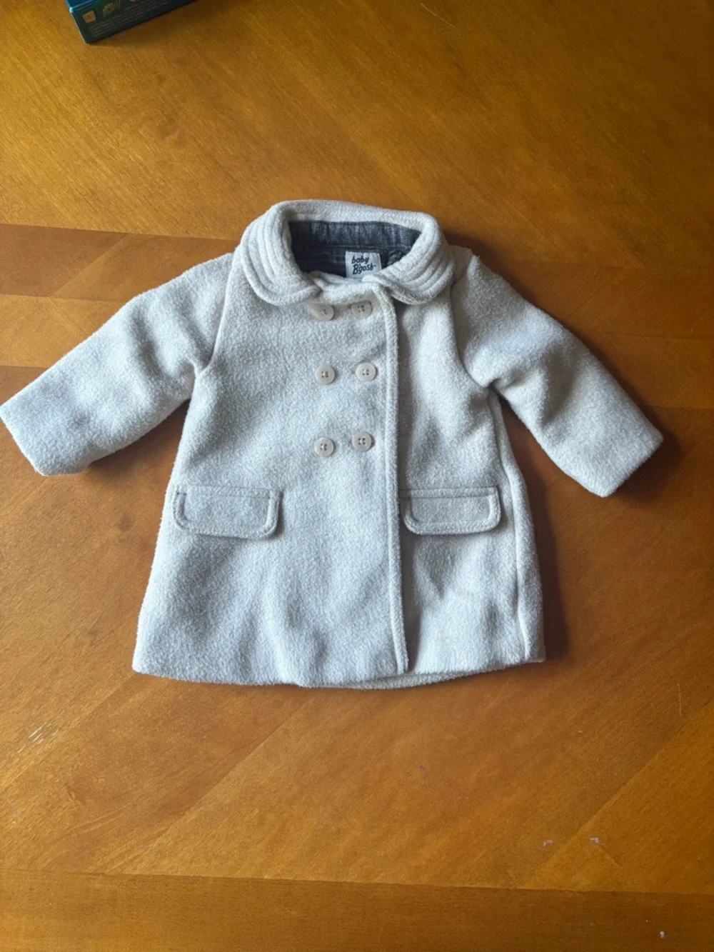 OshKosh Baby B'gosh Baby Girls Ivory Peacoat Jacket Size 3M